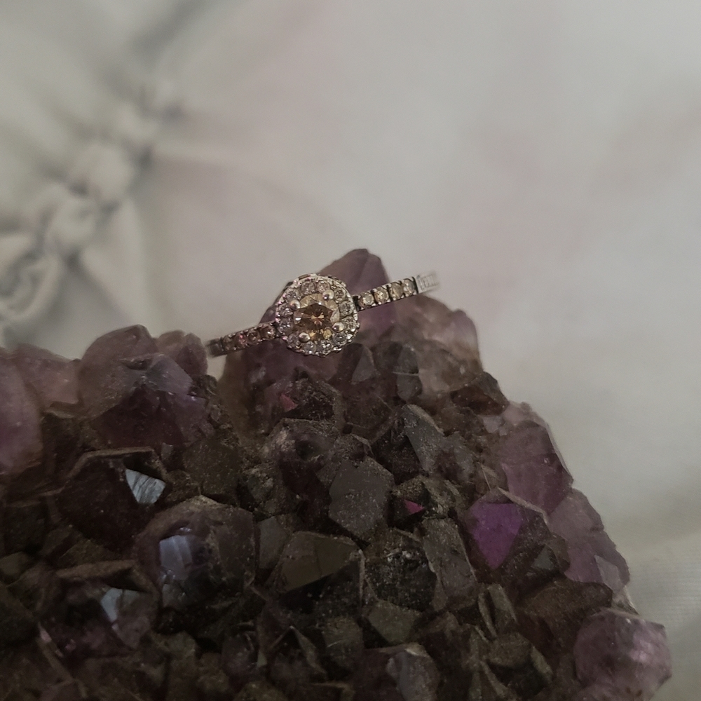 Champagne Diamond Ring